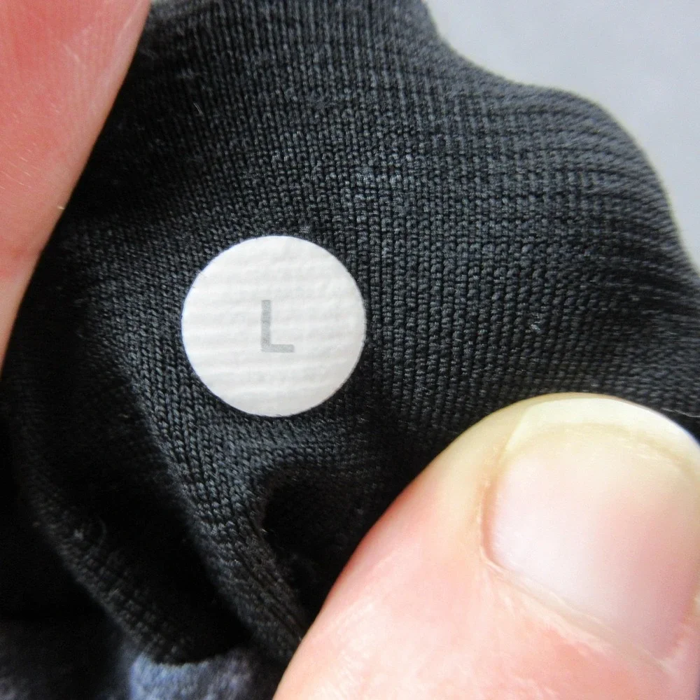 Lululemon Shorts Mens Large‎ Gray Geometric Lined Athletic Running 9 Inseam
